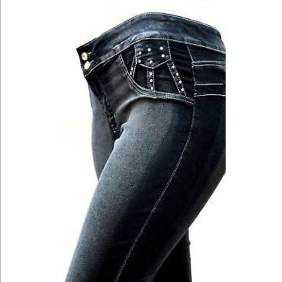 COPY - PIus Size Stretch Black Skinny jeans 39469… - Picture 2 of 4